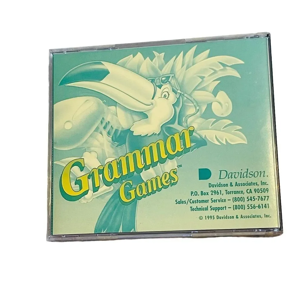 10/$25🦋 Davidson Grammar Games CD-ROM